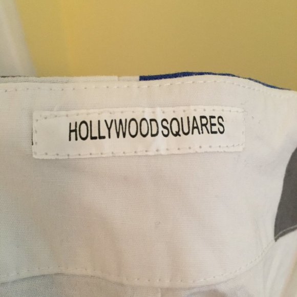 Golftini "Hollywood Squares" blue black white cotton stretch skort - size 2 - Picture 11 of 12